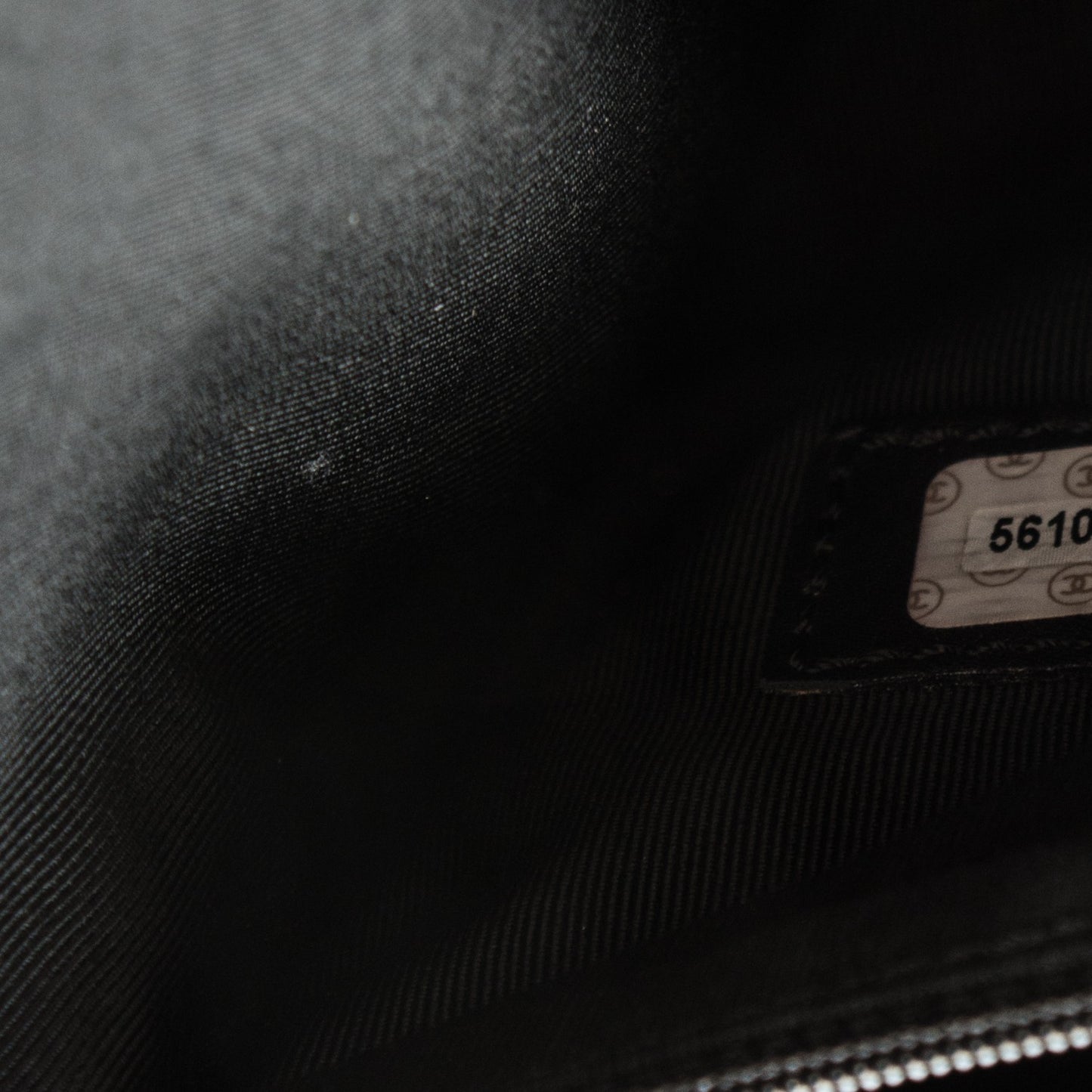 Caviar Large CC Shoulder Bag Black