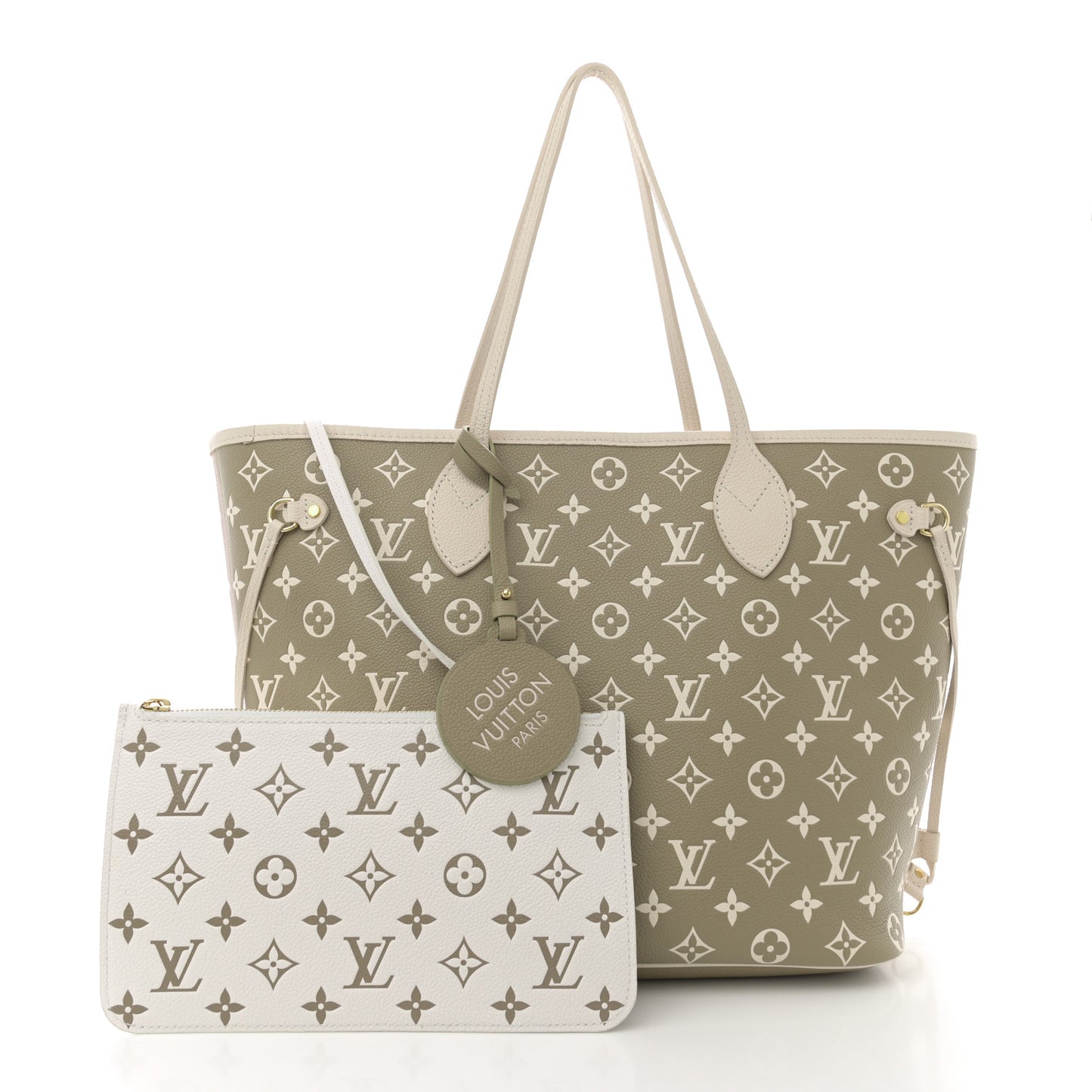 Empreinte Monogram Spring In The City Neverfull MM Kaki Beige Cream