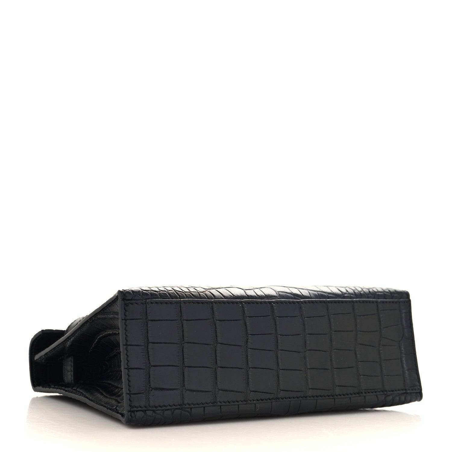Hermes Matte Alligator Kelly Pochette Black 4 of 12