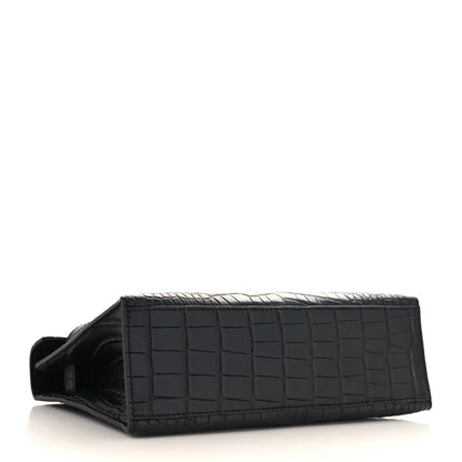 Hermes Matte Alligator Kelly Pochette Black 4 of 12