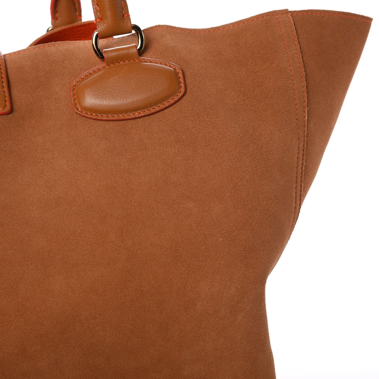 Suede Lined Tote Tan