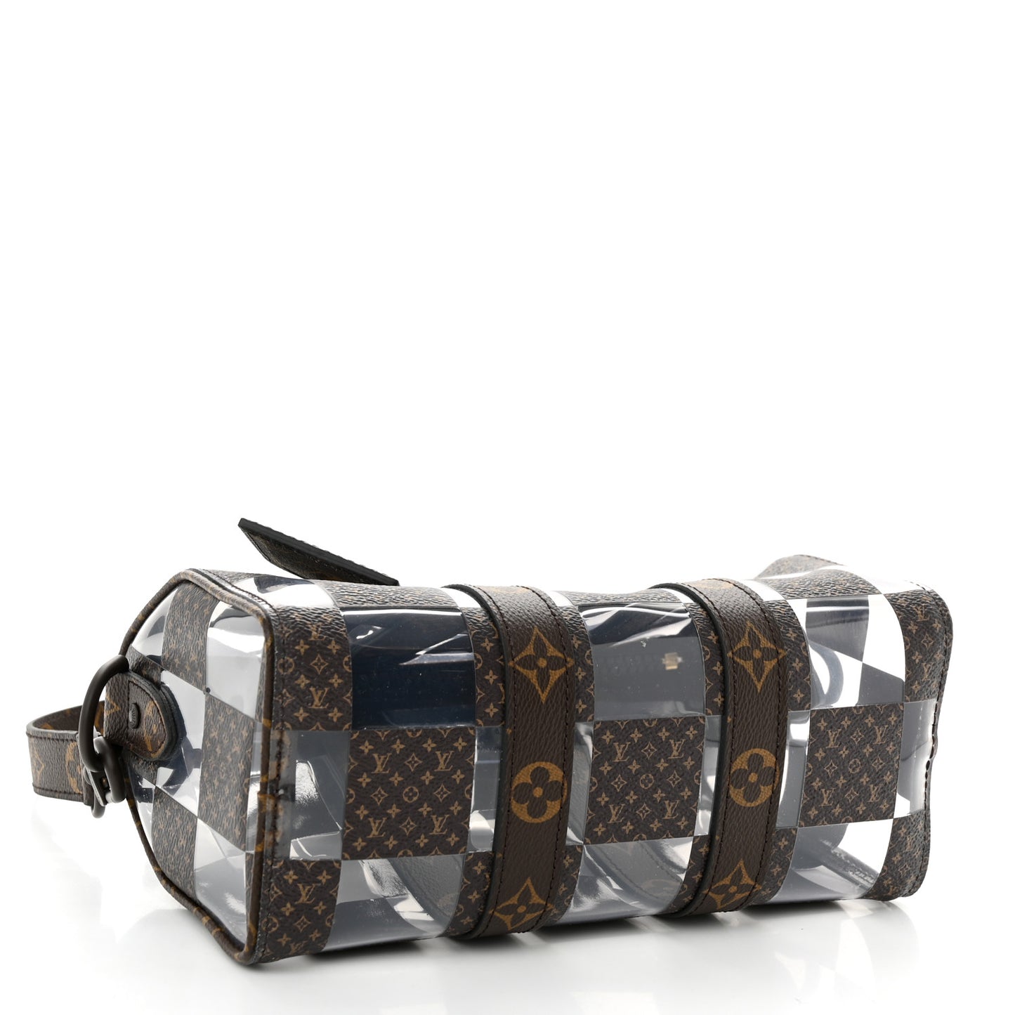 PVC Monogram Chess Keepall Bandouliere 25