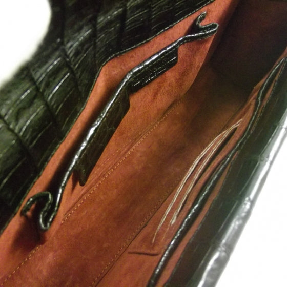 Nancy Gonzalez Crocodile Clutch Black 6 of 8