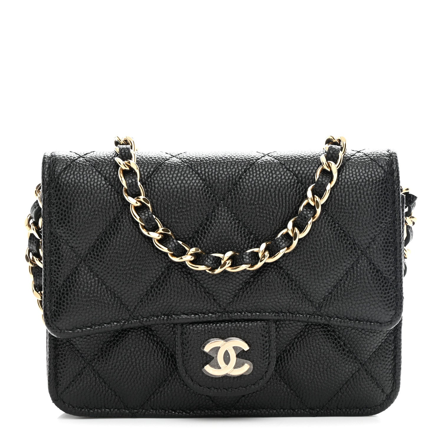 Chanel Caviar Quilted Mini Chain Bag Black 1 of 11