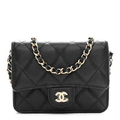 Chanel Caviar Quilted Mini Chain Bag Black 1 of 11