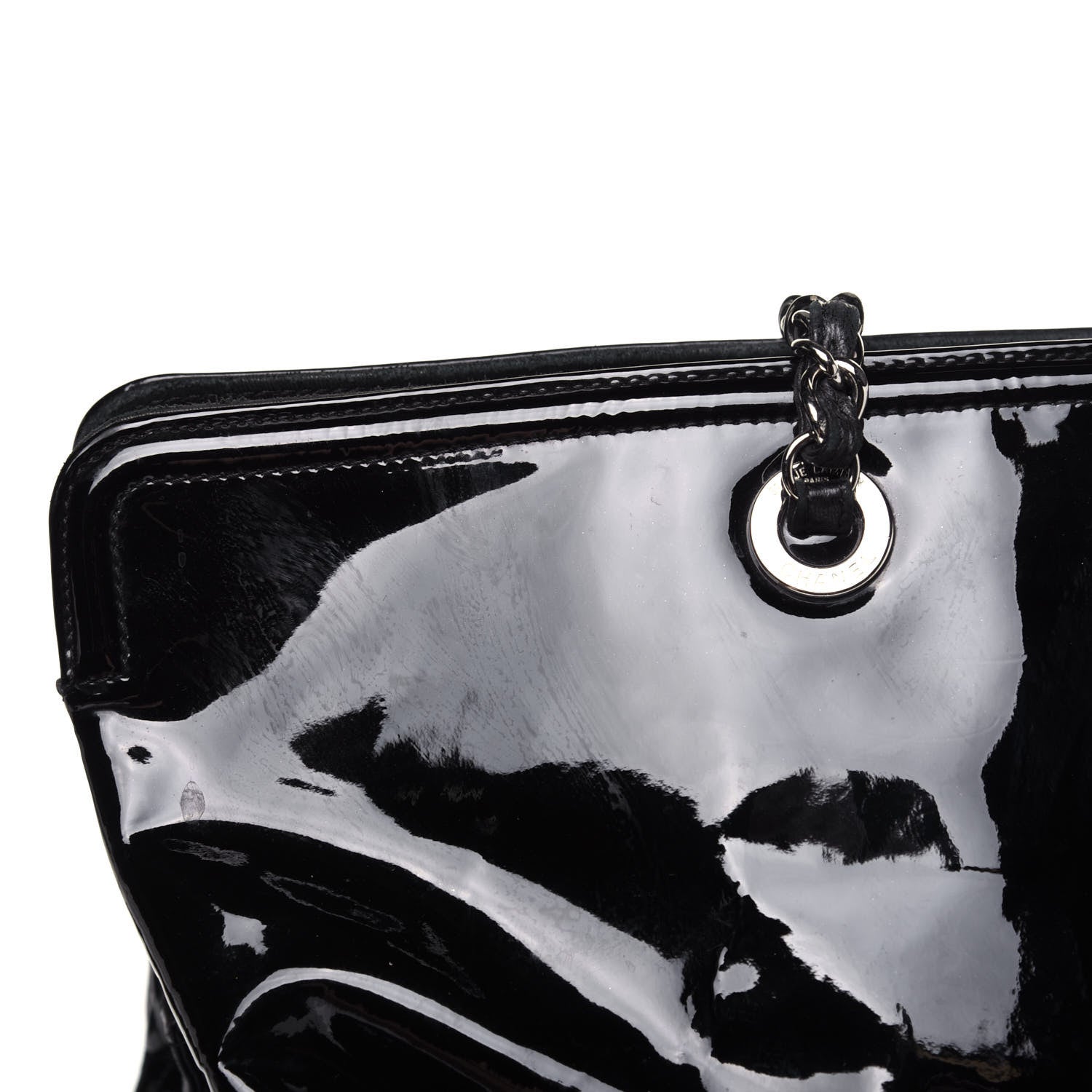 Chanel Vinyl XL Lipstick Tote Black 28 of 34