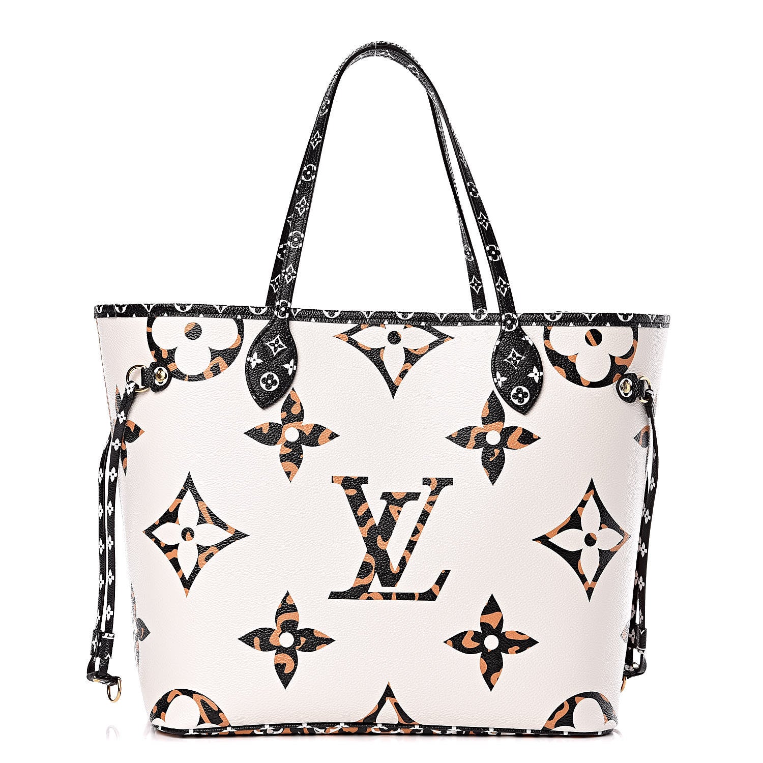 Louis Vuitton Monogram Giant Jungle Neverfull MM Ivory 3 of 10