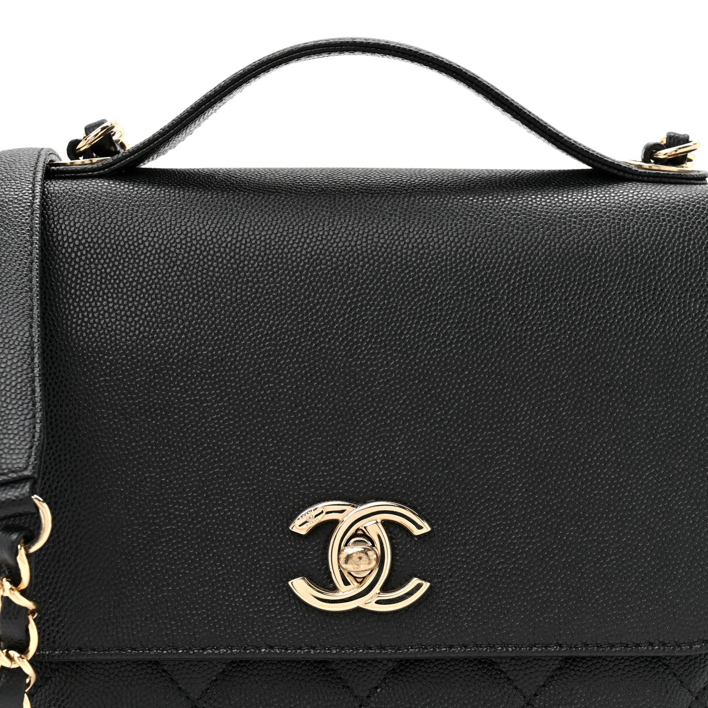 Caviar Quilted Medium Business Affinity Flap Black
