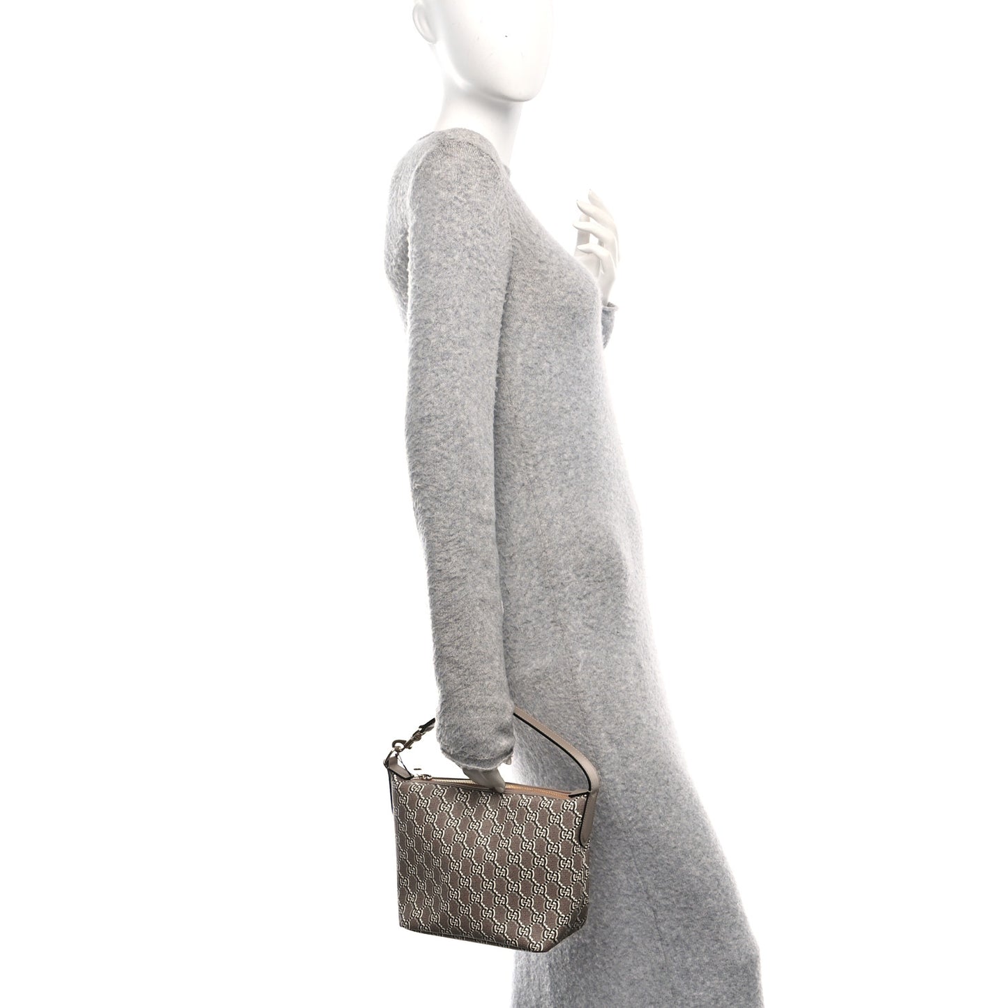 GG Shadow Monogram Super Mini Ophidia Shoulder Bag Taupe