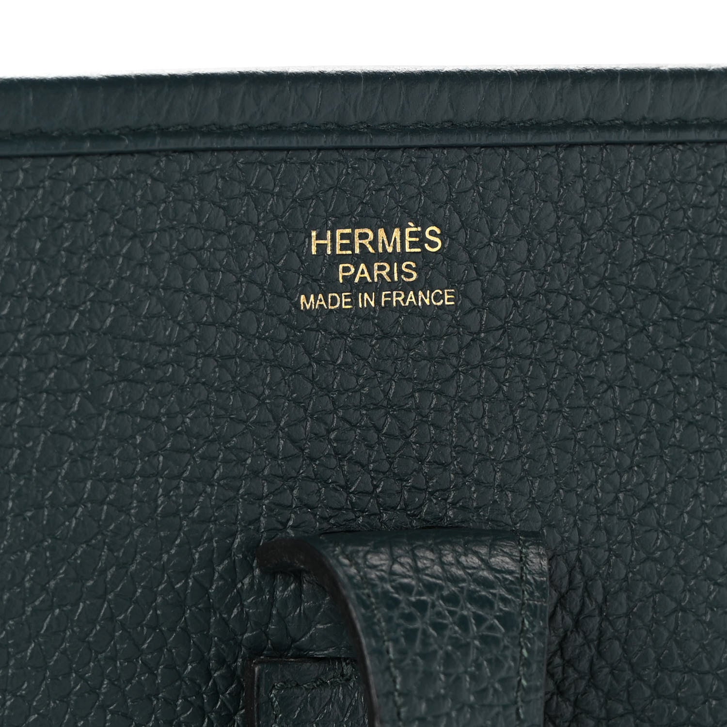 Hermes Taurillon Clemence Evelyne III PM Vert Cypress 6 of 11