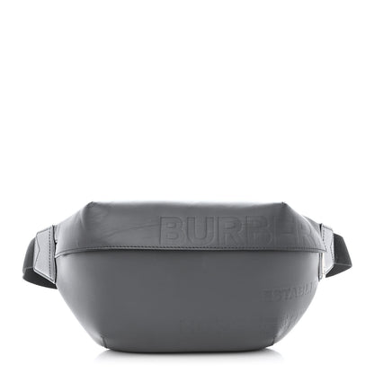 Burberry Calfskin Horseferry Print Medium Sonny Bum Bag Dark Ash Grey 1 of 11