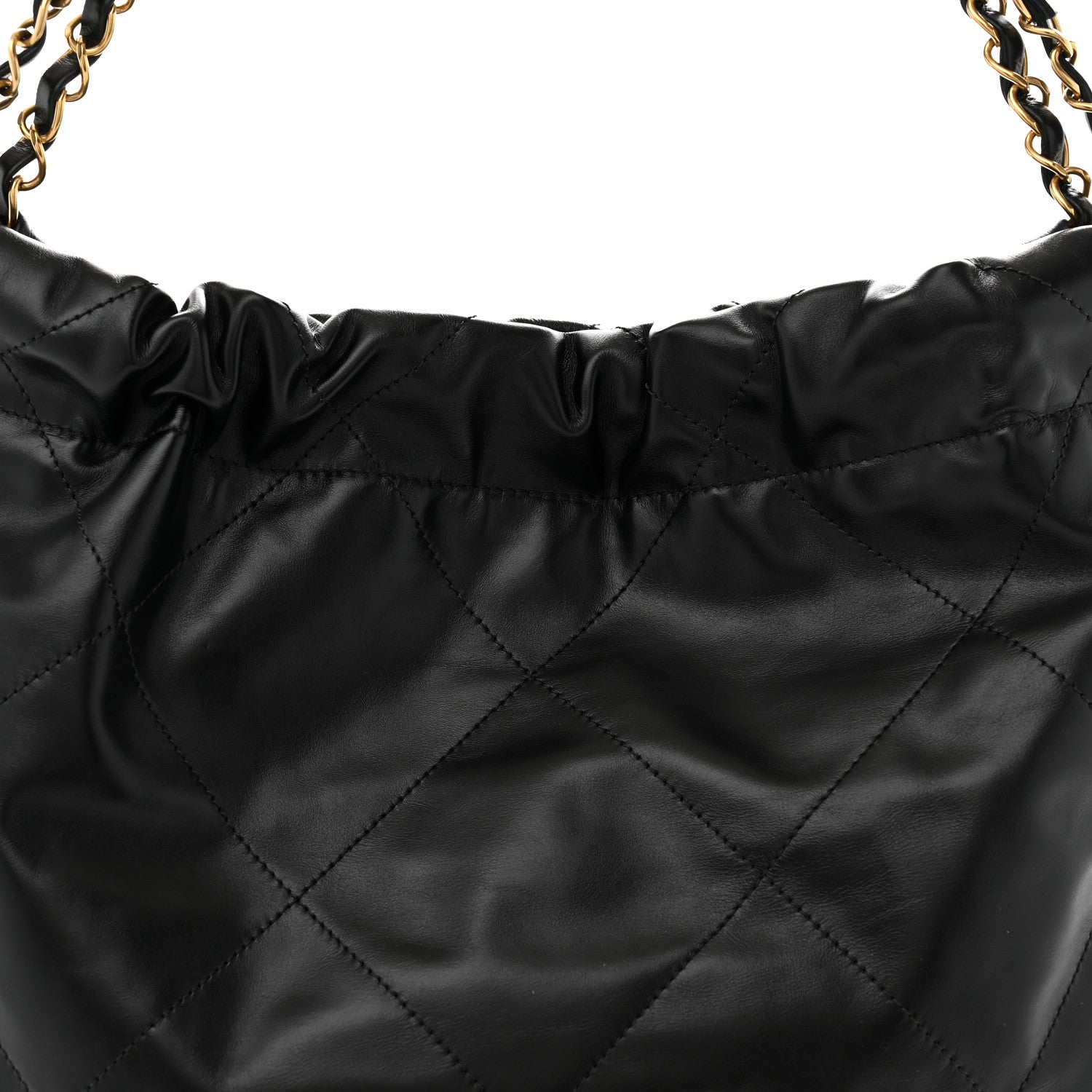 Chanel Shiny Calfskin Quilted Small Chanel 22 Black 9 of 11