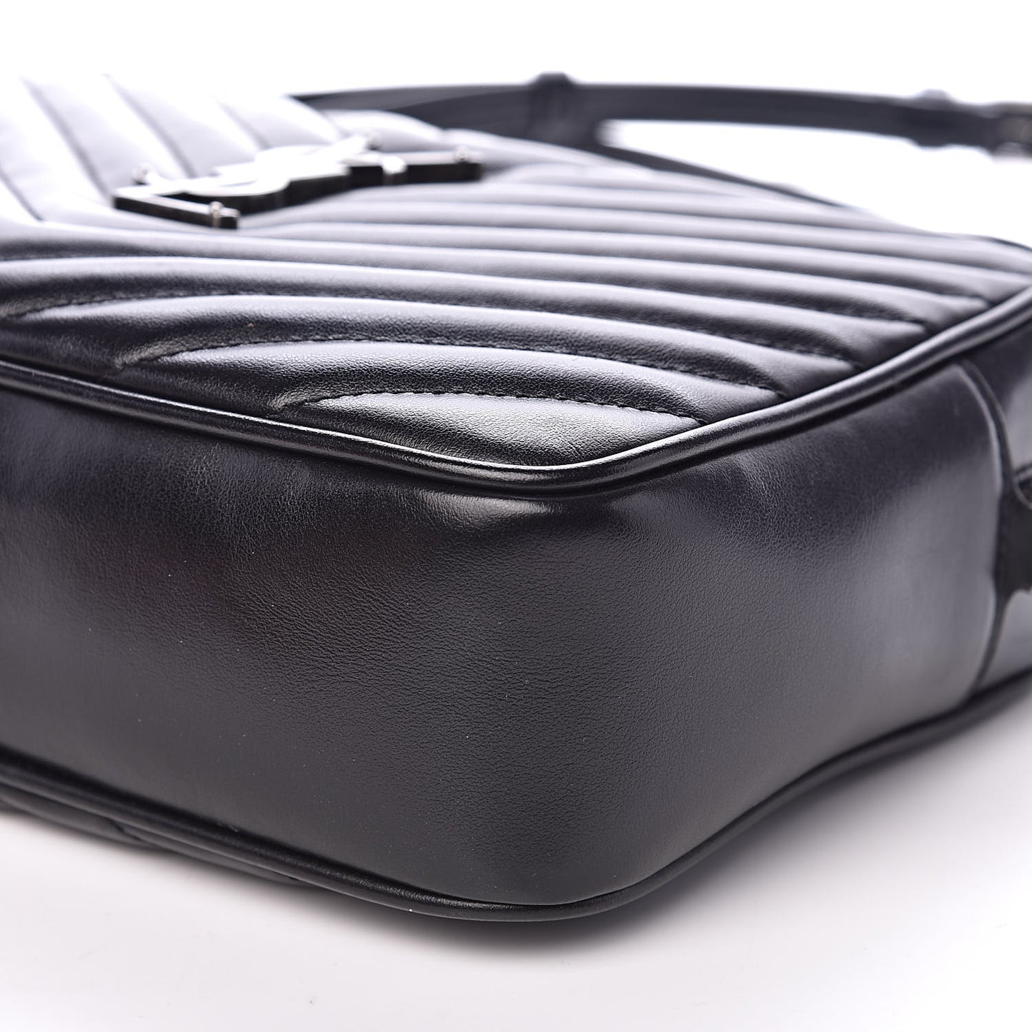 Calfskin Matelasse Monogram Lou Camera Bag Black