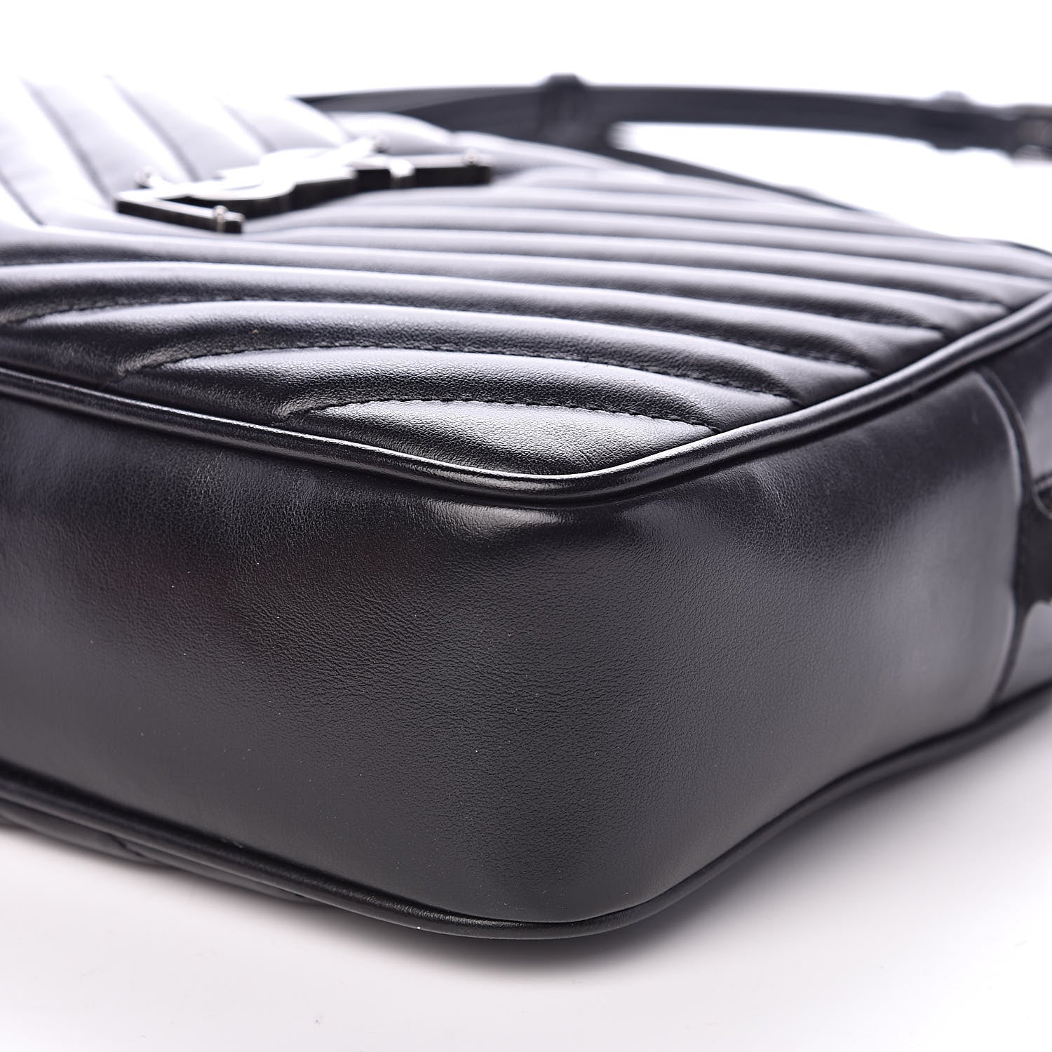 Saint Laurent Calfskin Matelasse Monogram Lou Camera Bag Black 8 of 10