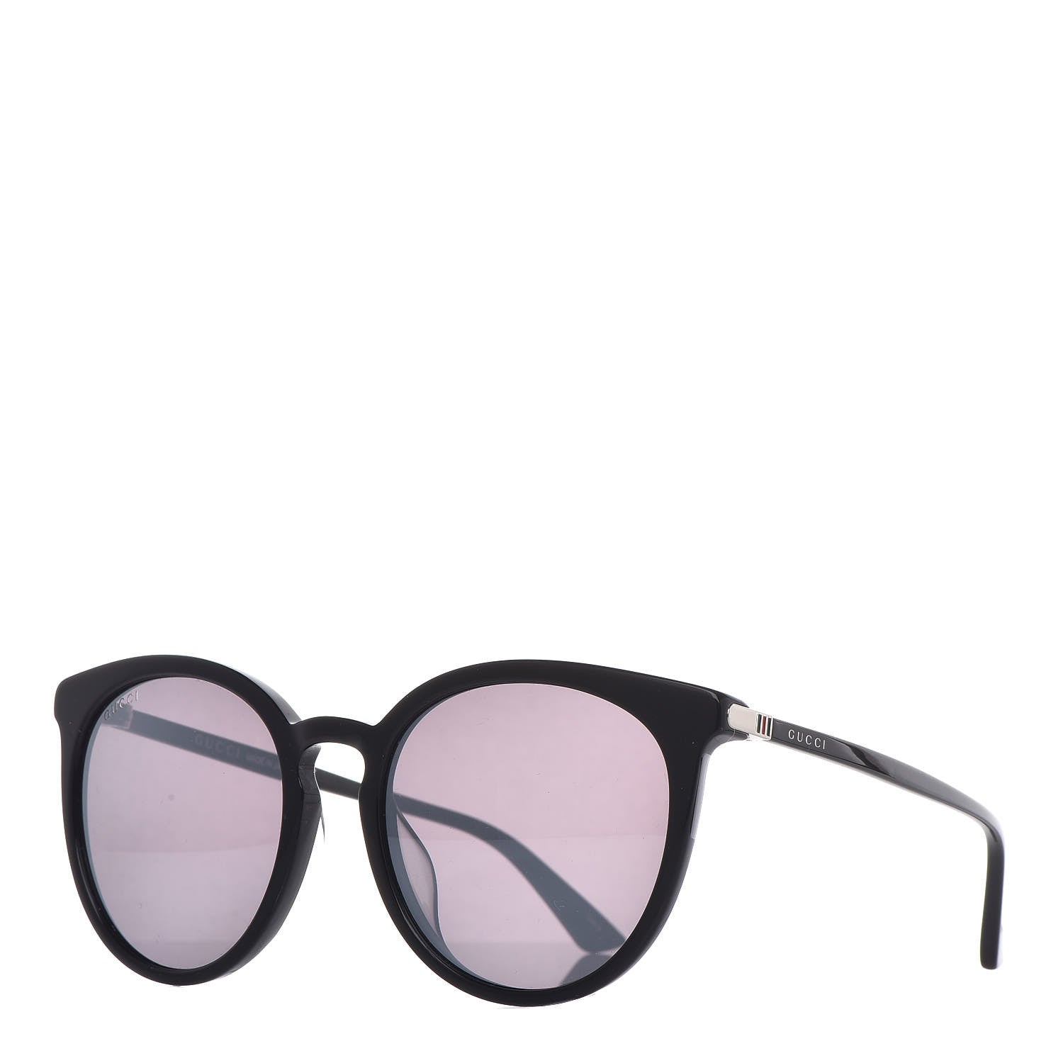 Gucci Acetate Round GG Sunglasses GG0064SK Black 1 of 7