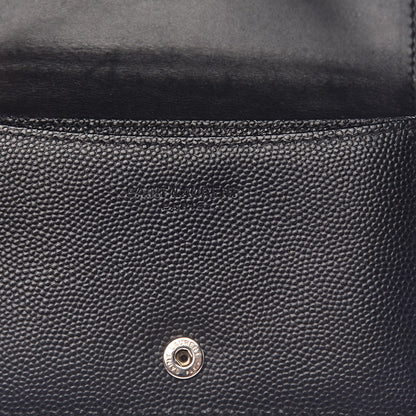 Saint Laurent Grain De Poudre Business Card Case Black 10 of 12