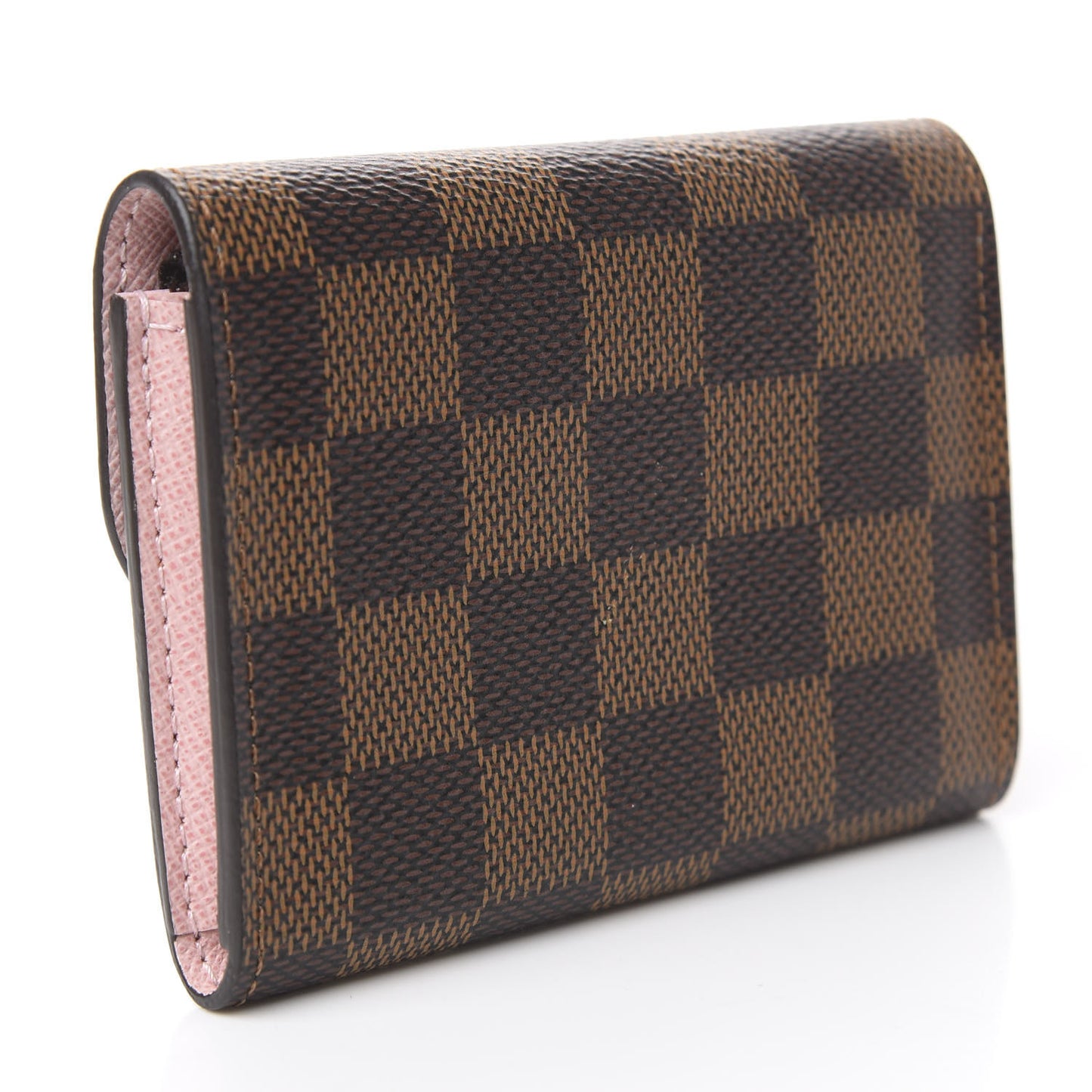 Damier Ebene Rosalie Coin Purse Rose Ballerine