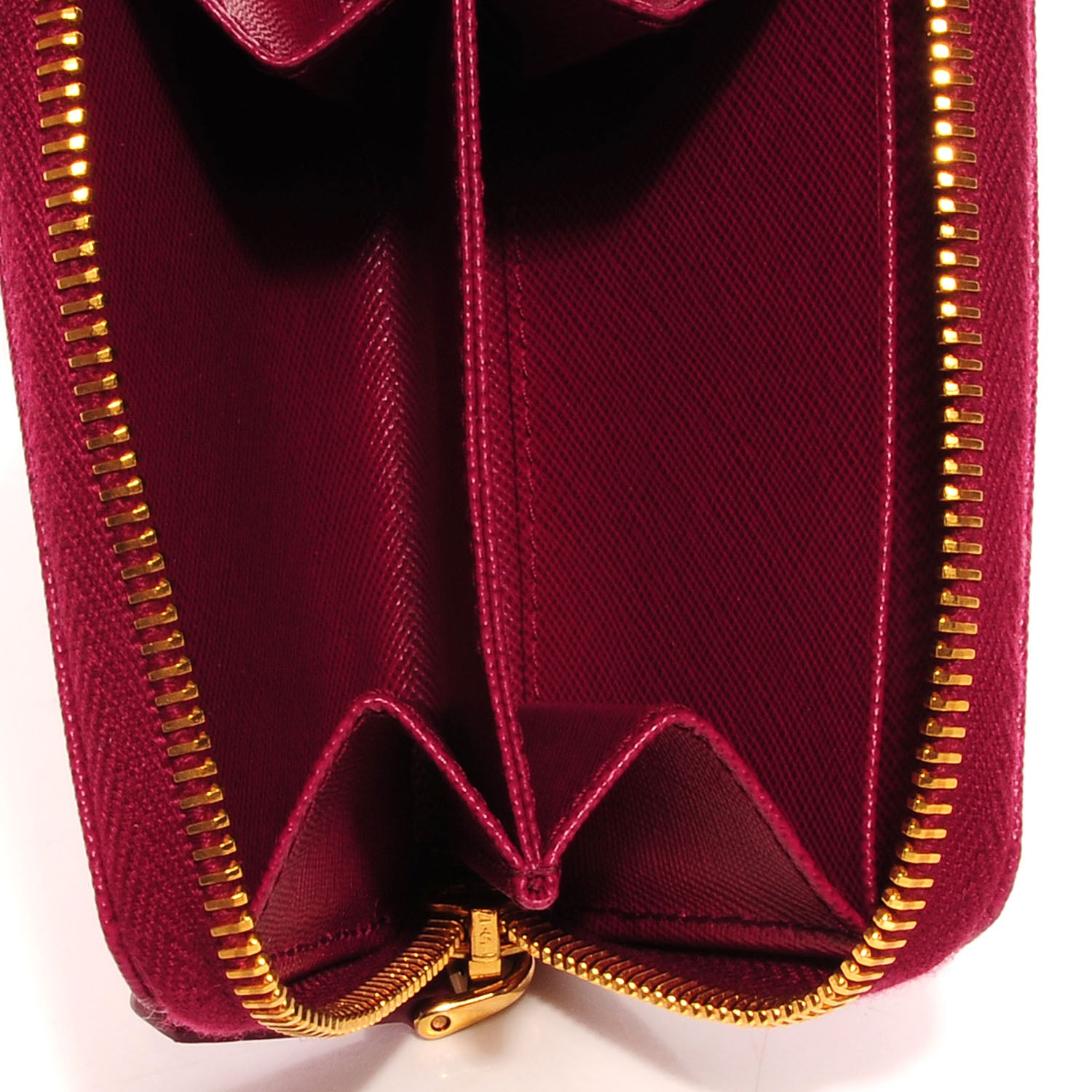 Prada Saffiano Metal Coin Purse Ametista 11 of 11