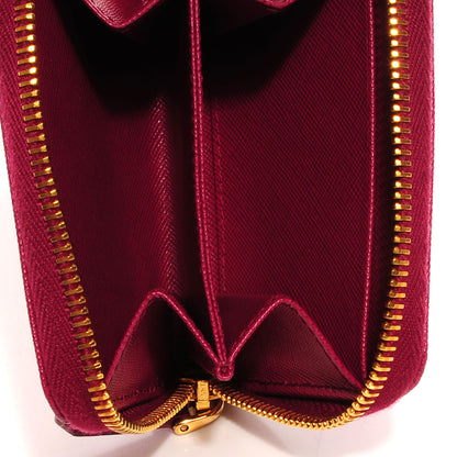 Prada Saffiano Metal Coin Purse Ametista 11 of 11