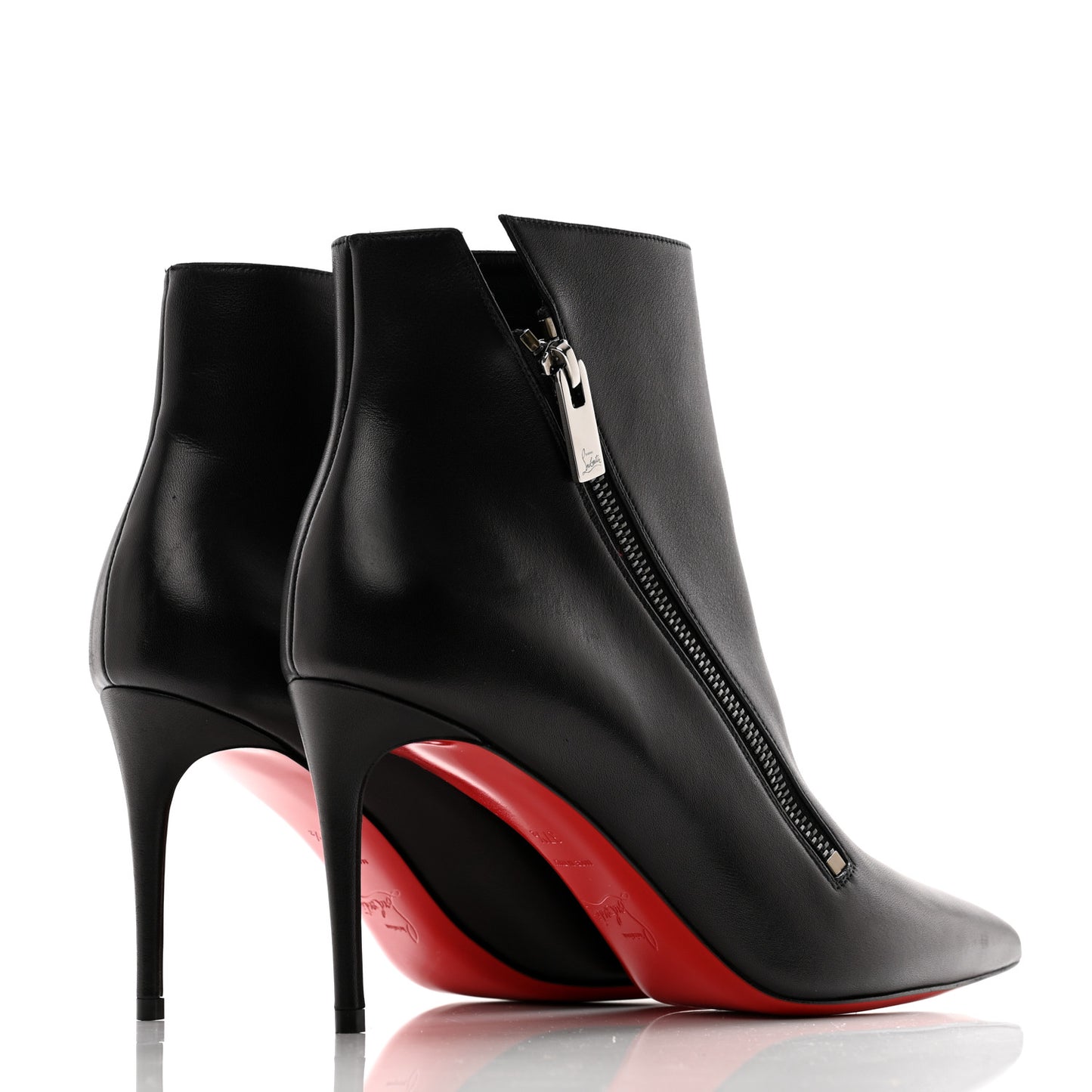 Calfskin Birgikate 85 Ankle Boots 37.5 Black