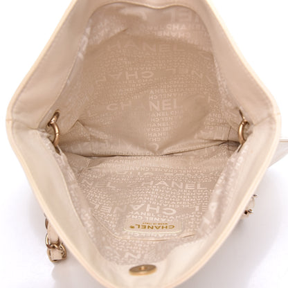 Chanel Lambskin Coco Ball Fold Over Bag White 5 of 10