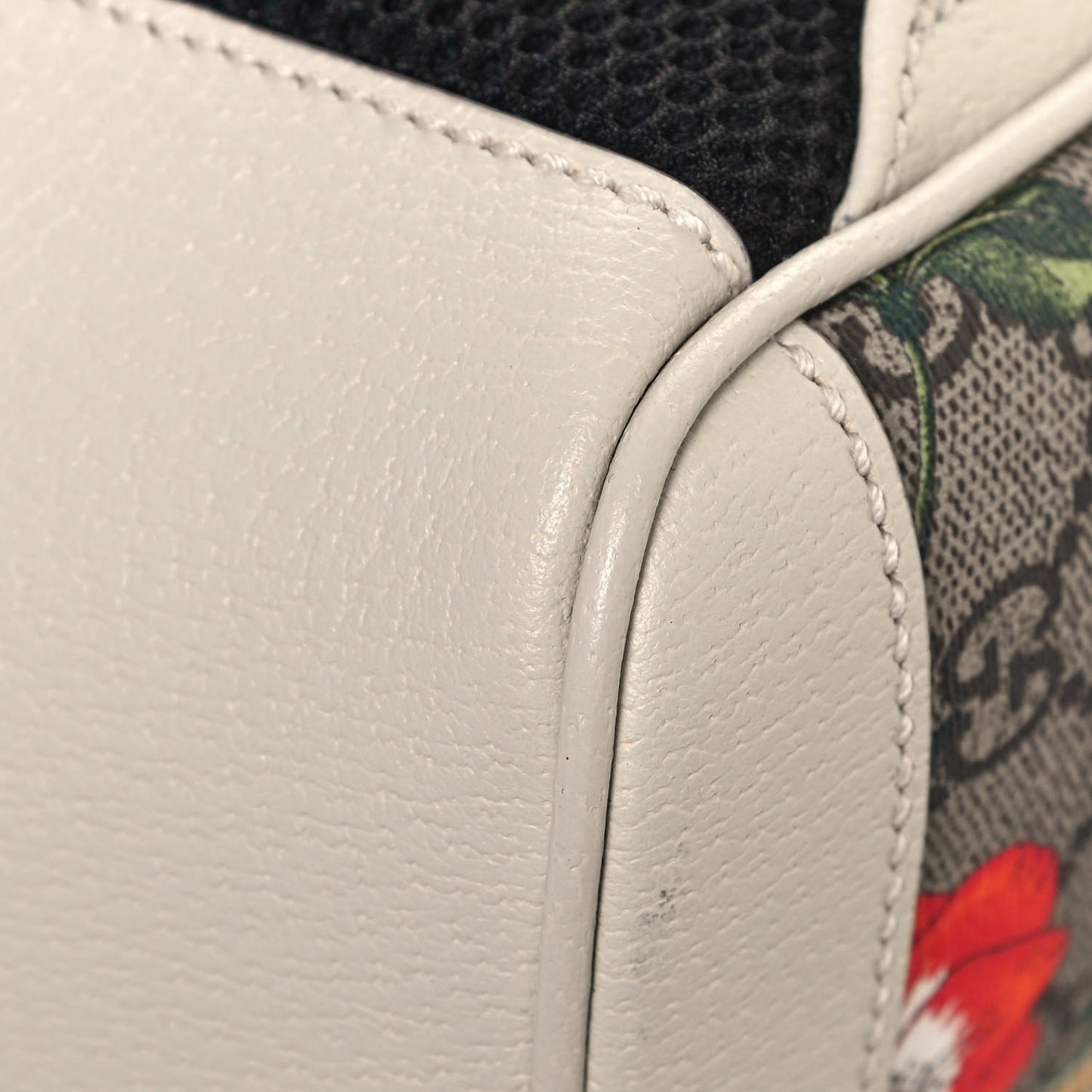 GG Supreme Monogram Flora Web Small Ophidia Day Backpack White