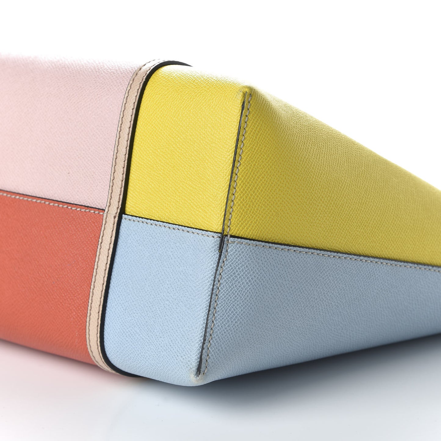 Textured Calfskin Tote Multicolor