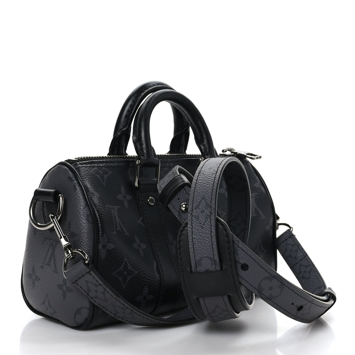 Reverse Monogram Eclipse Keepall XS Black