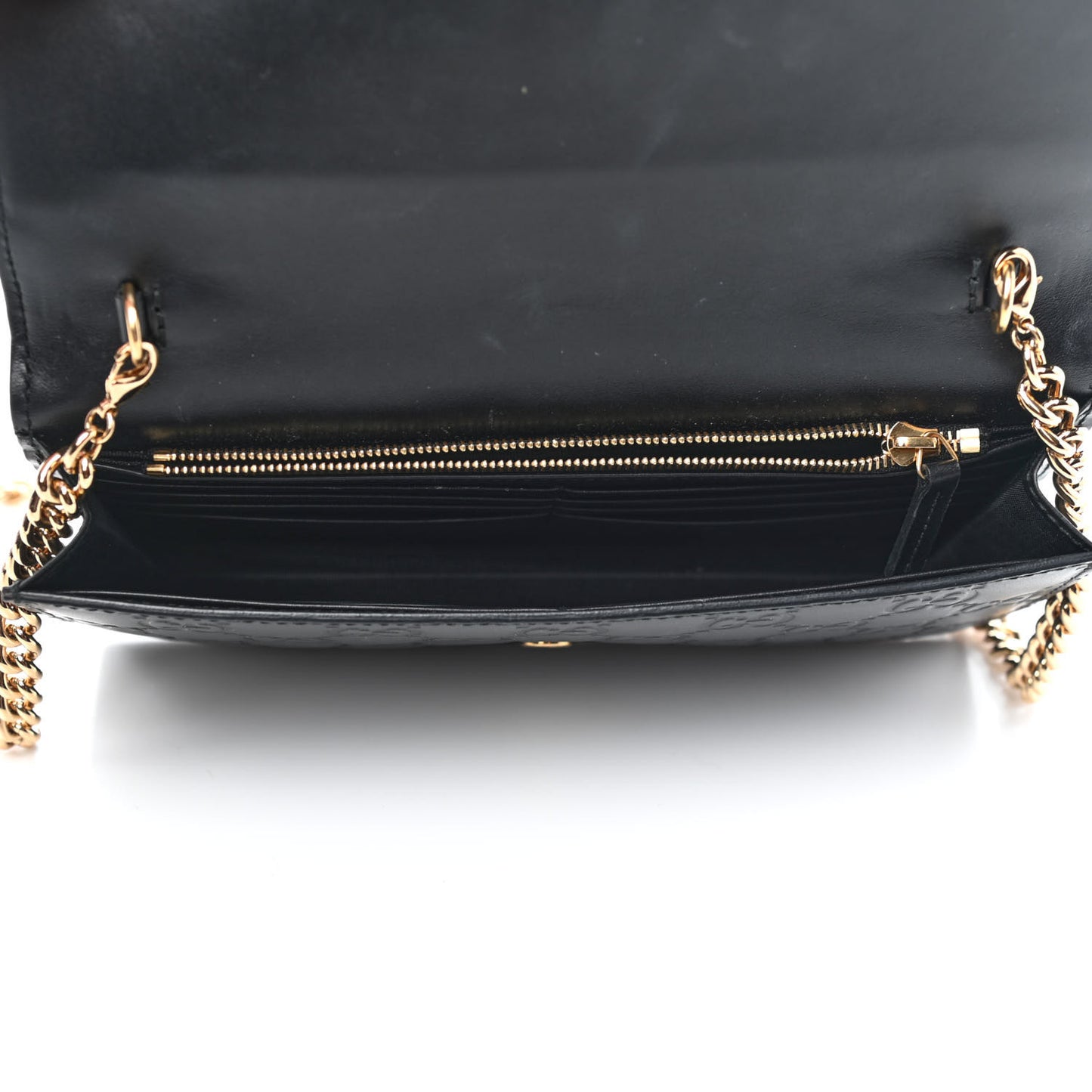 Guccissima Icon Chain Wallet Black