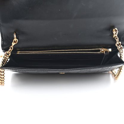 Gucci Guccissima Icon Chain Wallet Black 5 of 8