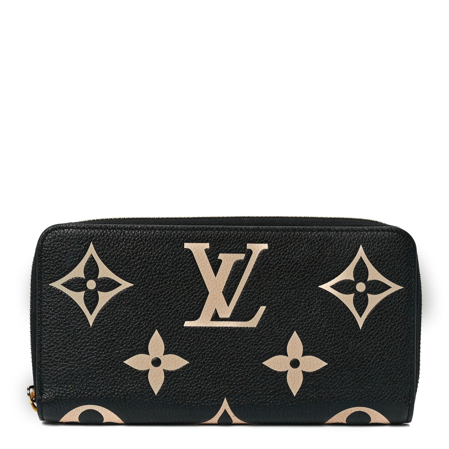 Empreinte Monogram Giant Zippy Wallet Black Beige