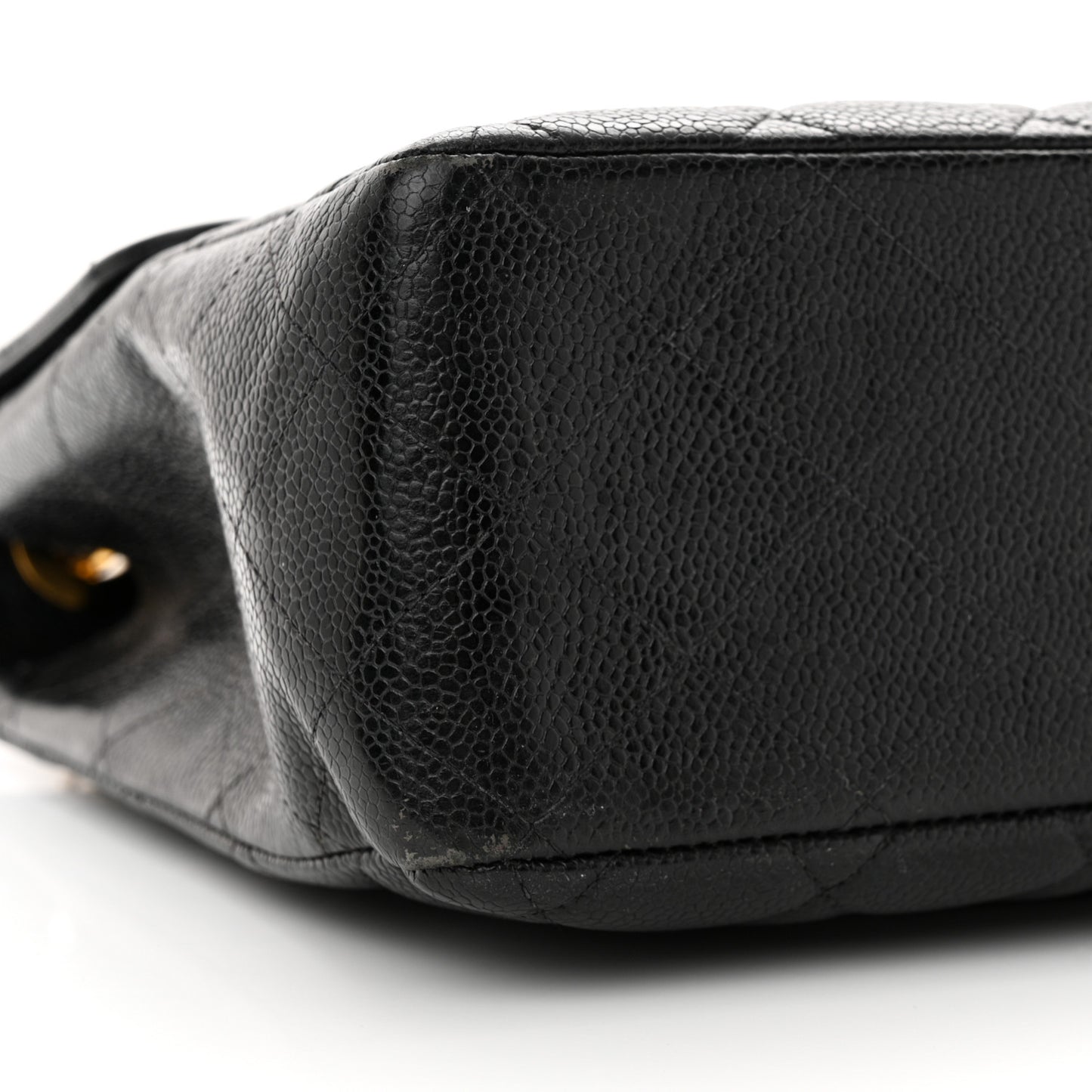 Caviar Quilted Jumbo Single Flap Black