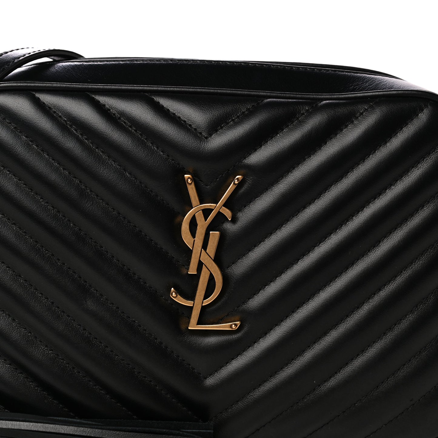 Calfskin Matelasse Monogram Lou Camera Bag Black