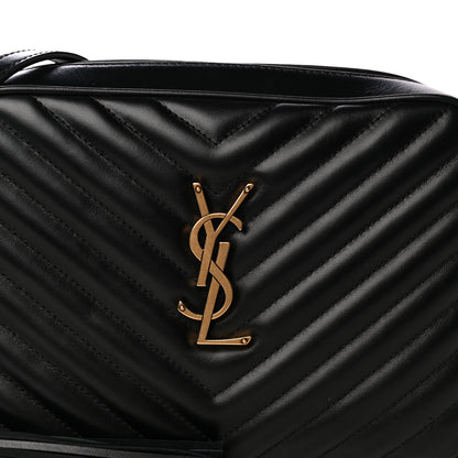 Saint Laurent Calfskin Matelasse Monogram Lou Camera Bag Black 8 of 10
