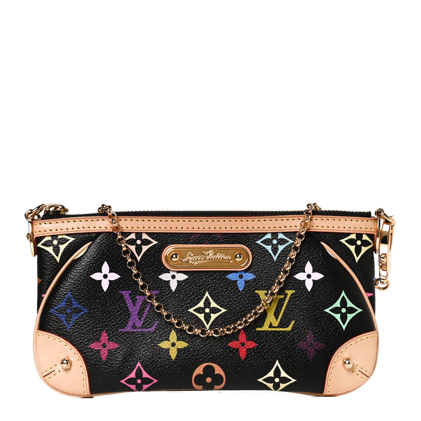 Monogram Multicolor Pochette Milla MM Black