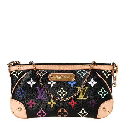 Louis Vuitton Monogram Multicolor Pochette Milla MM Black 2 of 10