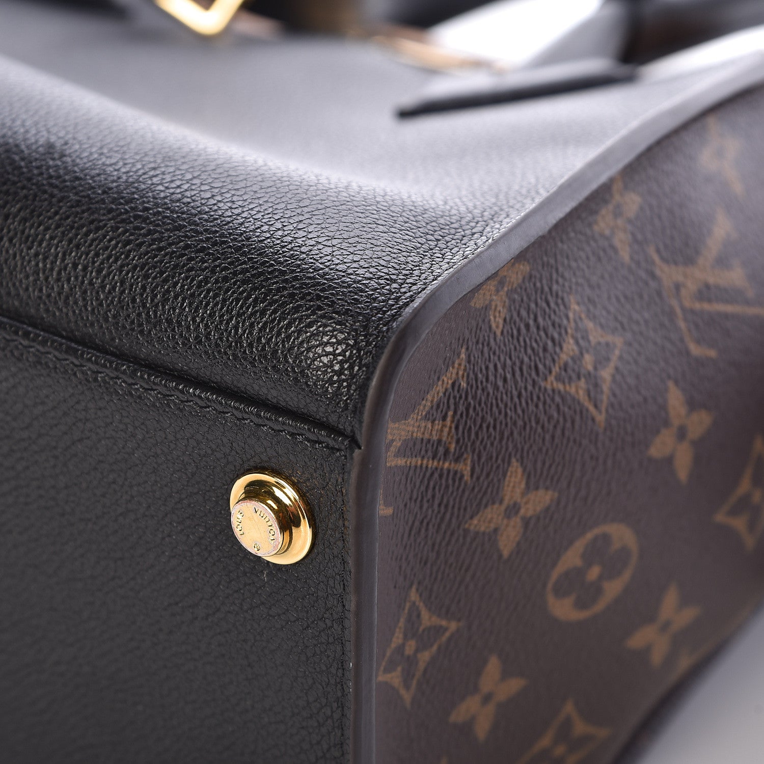 Louis Vuitton Calfskin Monogram On My Side Black 12 of 14