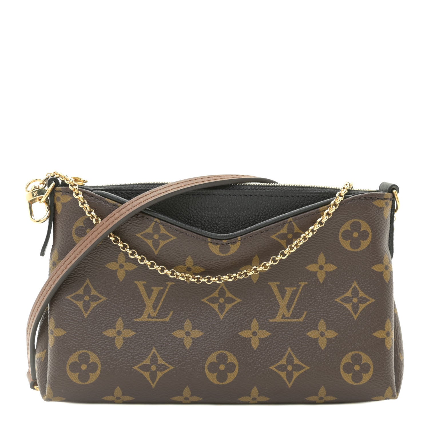 Louis Vuitton Monogram Pallas Clutch Black 1 of 10