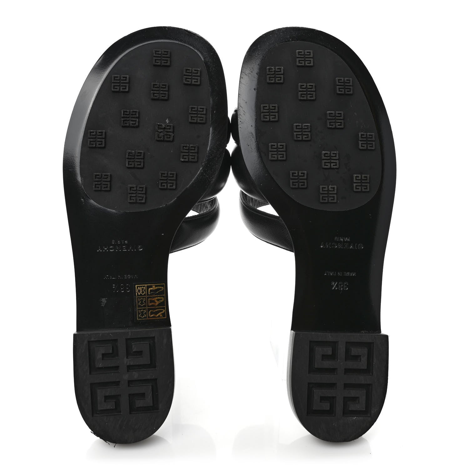 Givenchy Nappa G Flat Sandals 38.5 Black 5 of 10