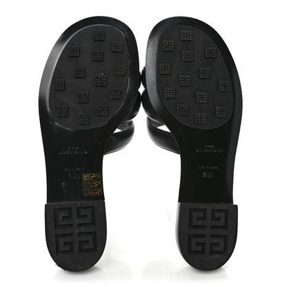 Givenchy Nappa G Flat Sandals 38.5 Black 5 of 10
