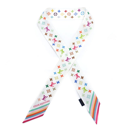Louis Vuitton LV X TM Silk Monogram Multicolor BB Bandeau White 1 of 3