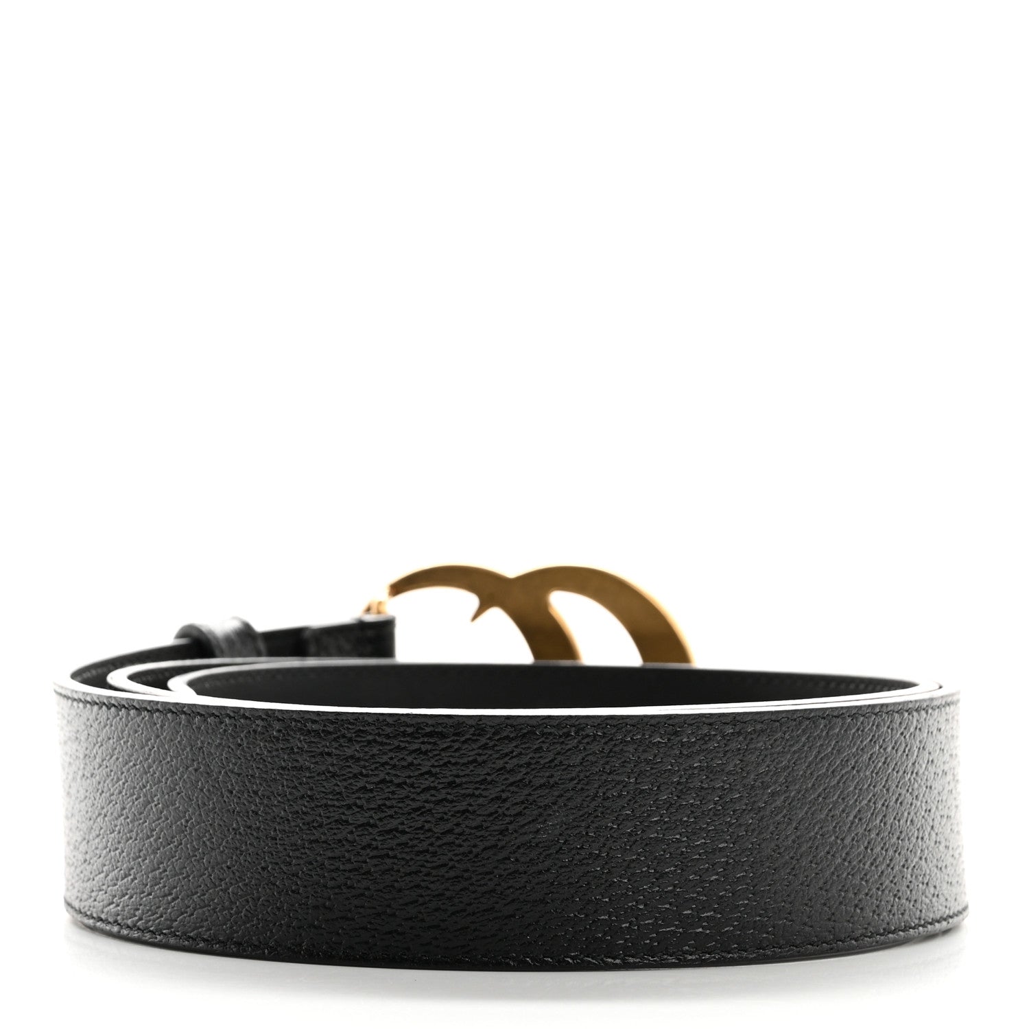 Gucci Textured Calfskin Double G 40mm Belt 90 36 Black 2 of 6