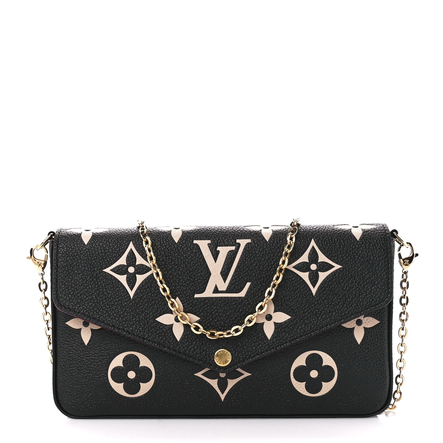 Empreinte Monogram Giant Felicie Pochette Black Beige