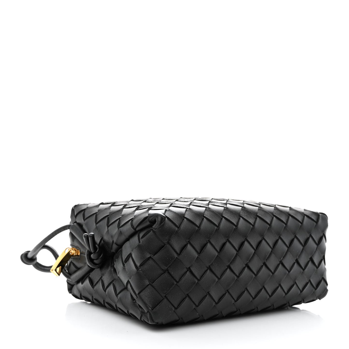 Nappa Intrecciato Small Loop Camera Bag Black