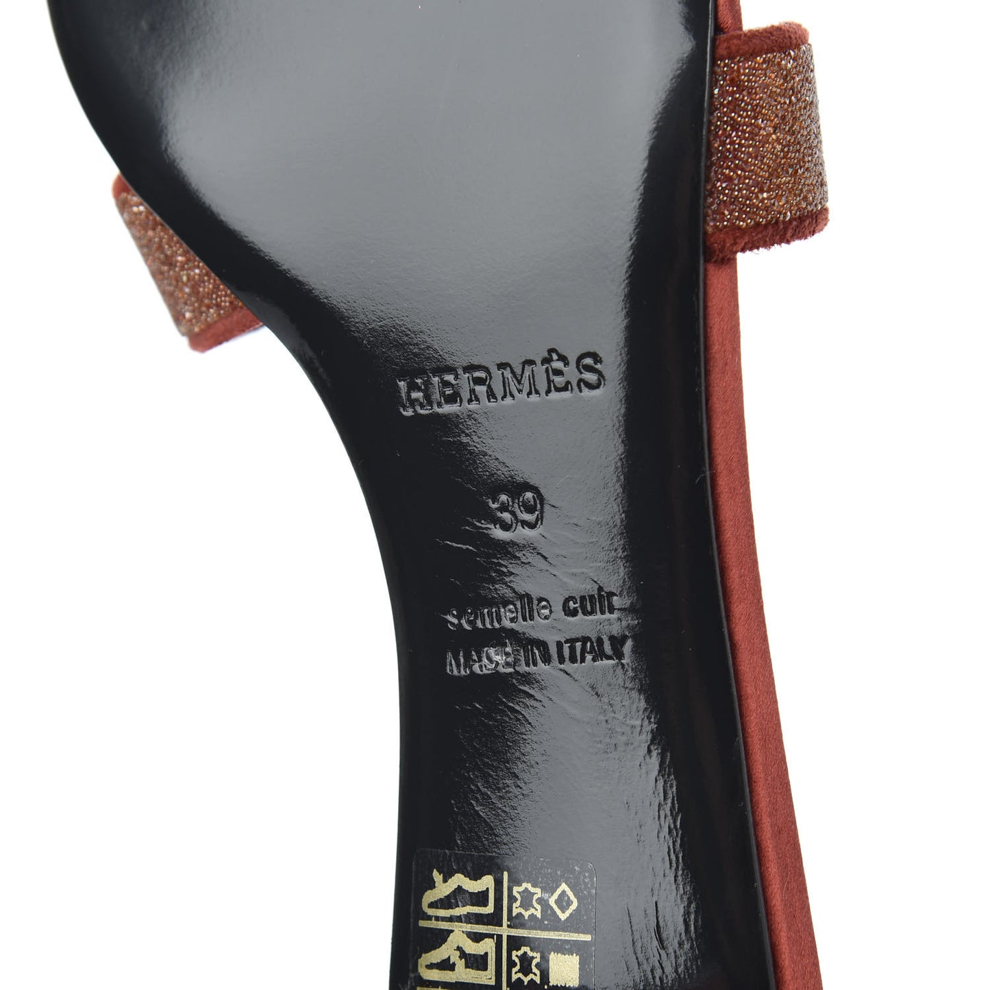 Suede Goatskin Crystal Powder Oasis Sandals 39 Rouge Tomette