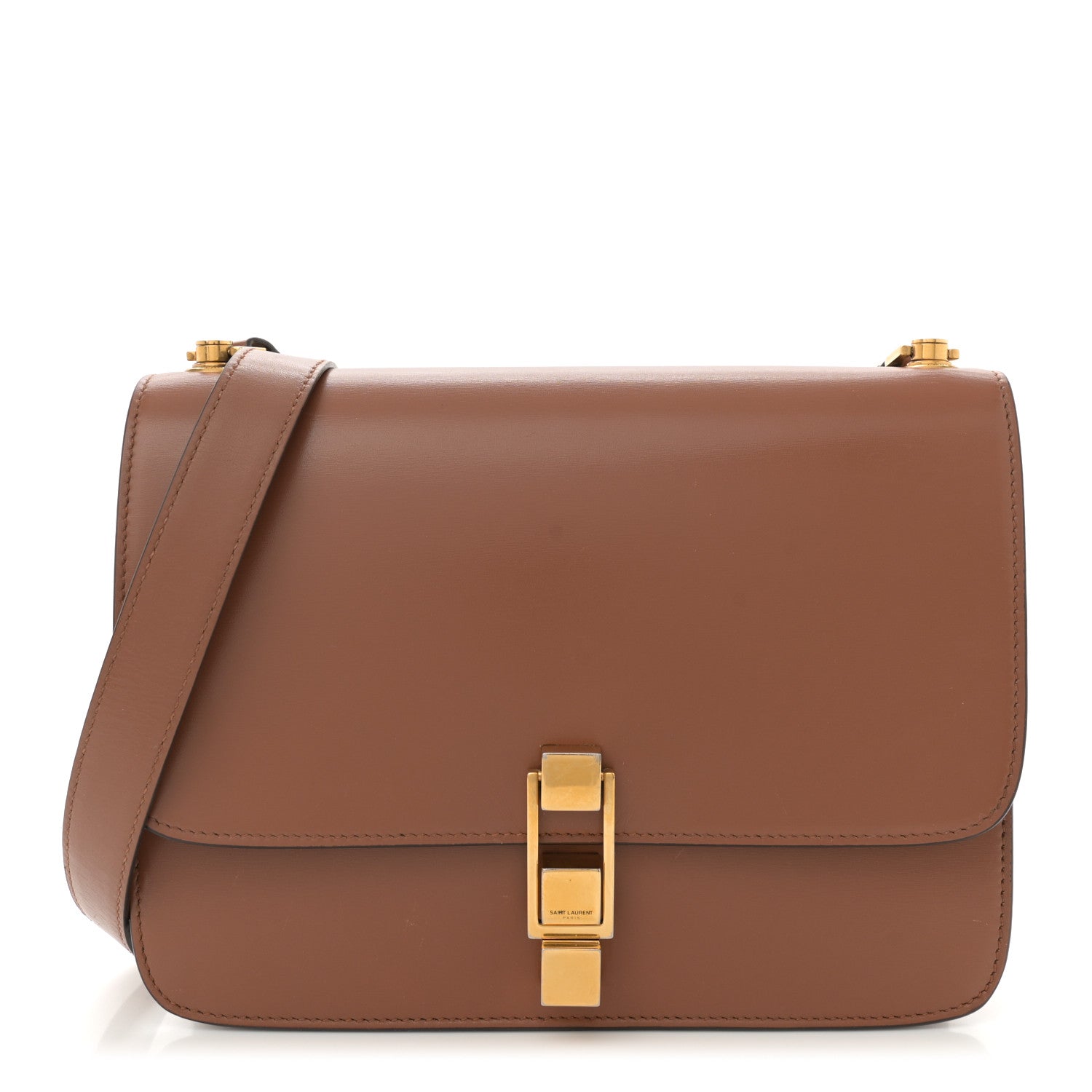 Saint Laurent Smooth Calfskin Carre Satchel Brick 1 of 14