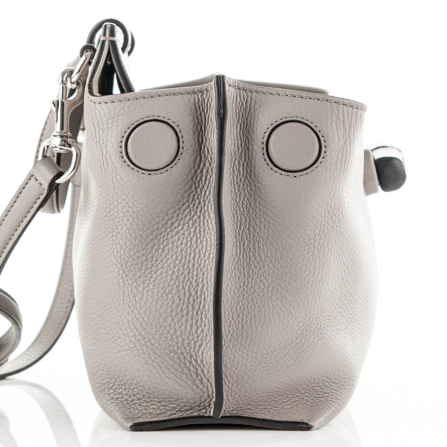 Gucci Cellarius Calfskin Small Bamboo Daily Top Handle Bag Storm Grey 5 of 8