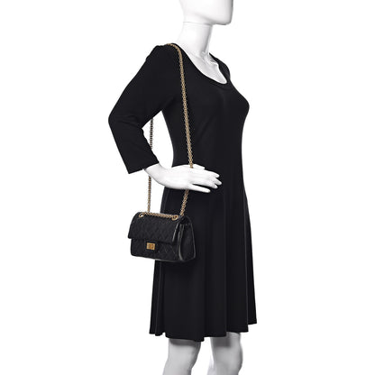 Chanel Aged Calfskin Quilted 2.55 Reissue 224 Flap Black 2 of 13