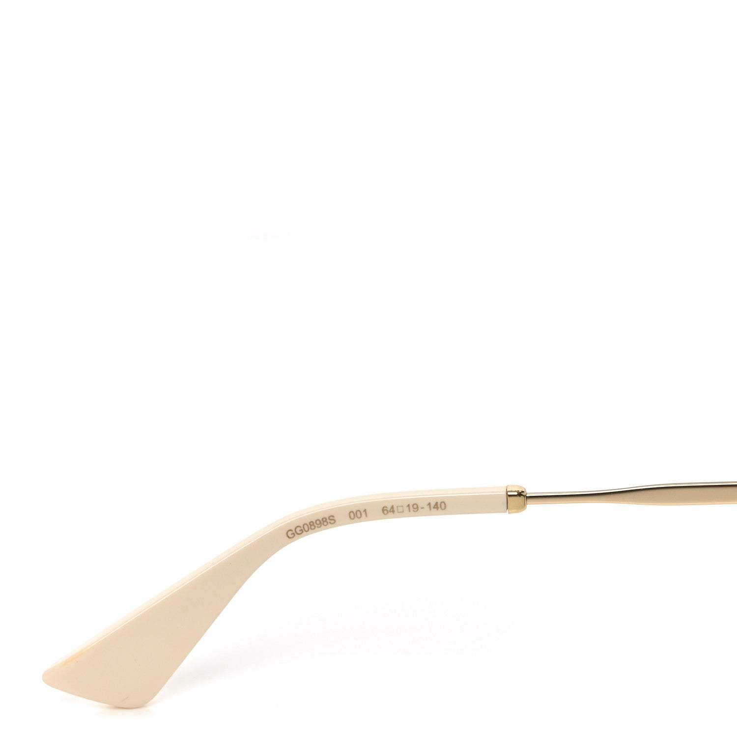 Gucci Metal Crystal Geometrical Frame Sunglasses GG0898S Silver Gold 6 of 7