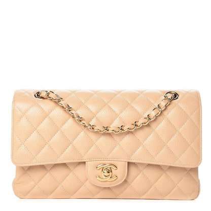Chanel Caviar Quilted Medium Double Flap Beige Clair 1 of 9